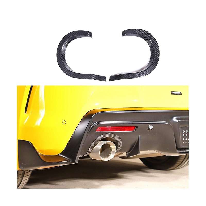 for A90 2019-2022 Dry Carbon Fiber Car Tail Throat Exhaust Upper Frame Cover Trim Decorative Access