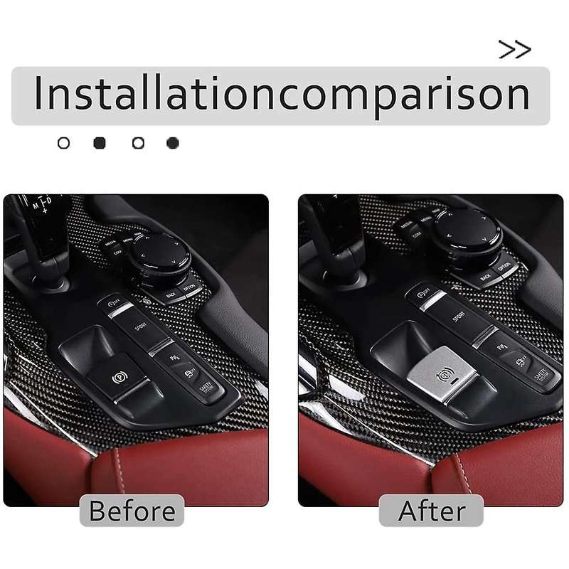for A90 2018-2021 Electronic Handbrake Button Sticker Aluminum Multimedia Knob Cover Trim Accessorie