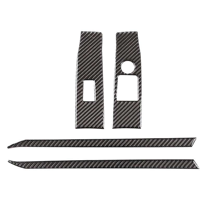 for A90 2019-2023 Soft Carbon Fiber Car Door Armrest Window Switch Panel Sticker Trim Accessories (R