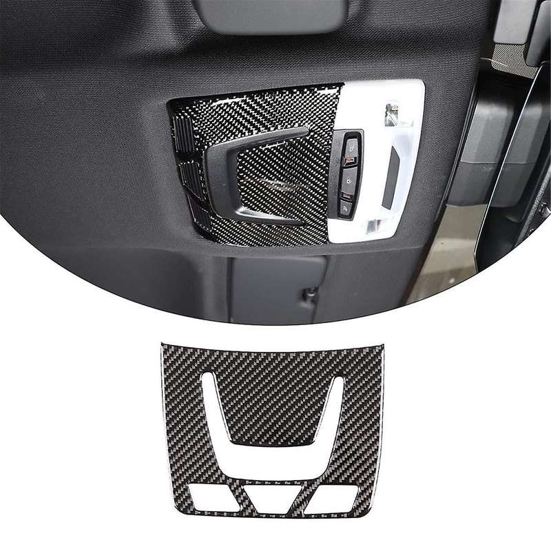 for A90 2019-2023 Soft Carbon Fiber Car Roof Reading Light Cover Panel Sticker Trim Interior Access
