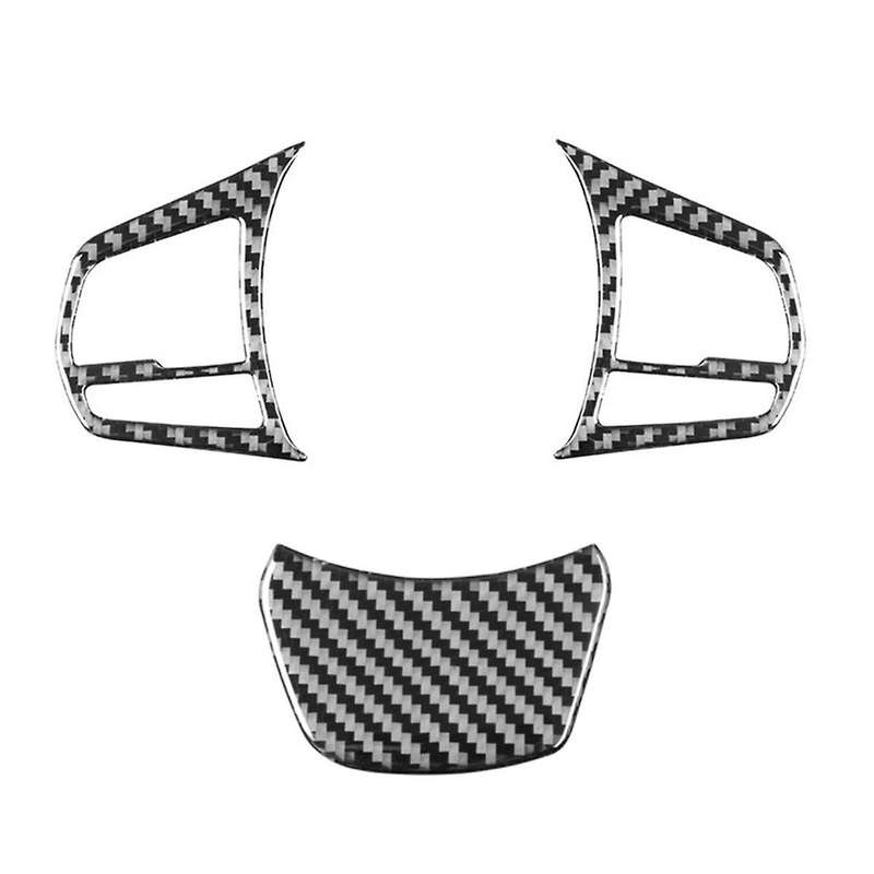 for A90 2019-2023 Soft Carbon Fiber Car Steering Wheel Trim Cover Frame Interior Accessories