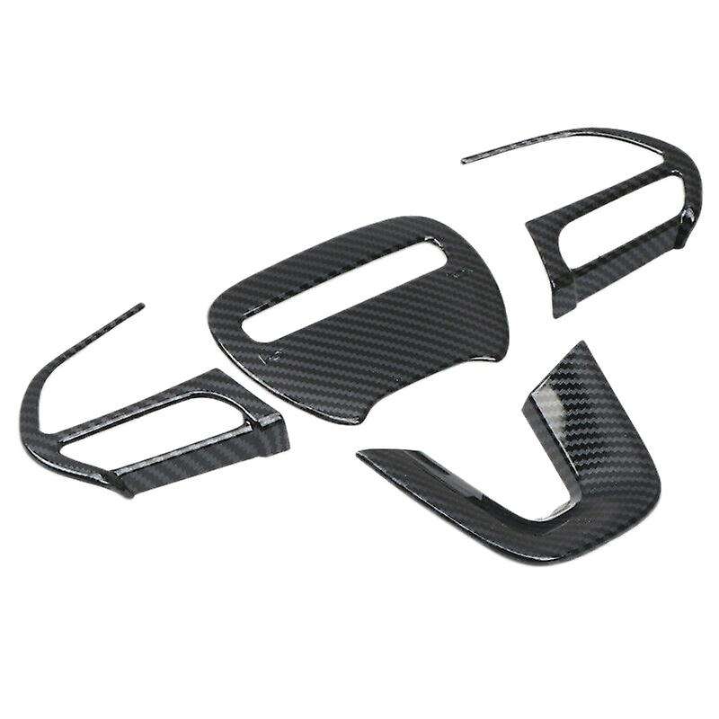 for ABS Carbon Fiber Interior Steering Wheel Decorative Cover Trim