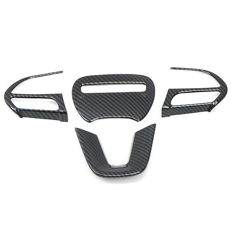 for ABS Carbon Fiber Interior Steering Wheel Decorative Cover Trim