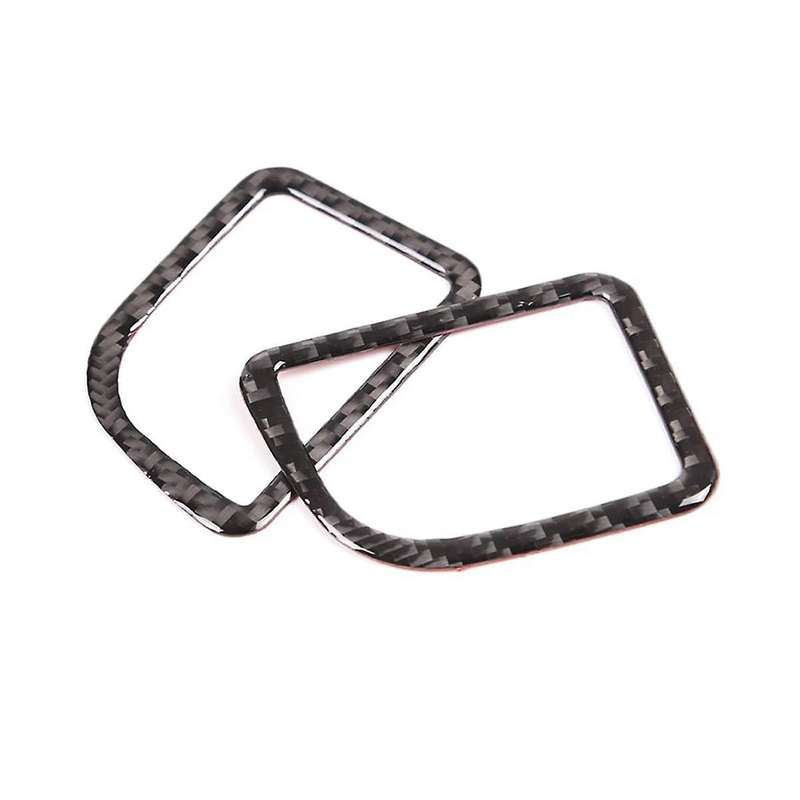 for A90 2019-2023 Soft Carbon Fiber Center Control Dashboard Side Air Outlet Cover Sticker Interior