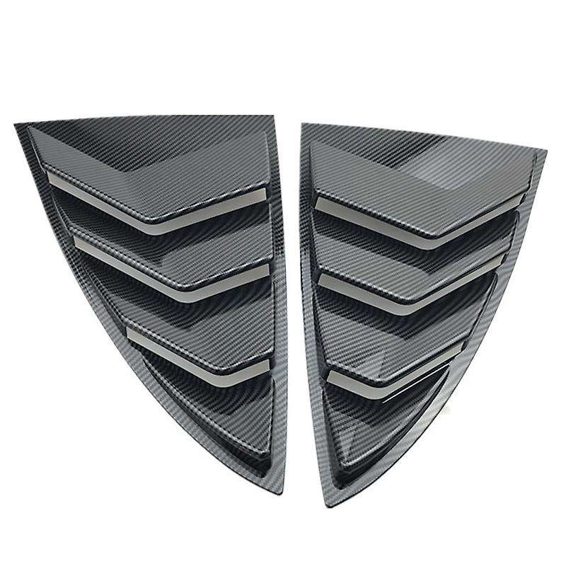 for ABS Rear Window Blinds Decorative Patch Exterior-Carbon Fiber Pattern