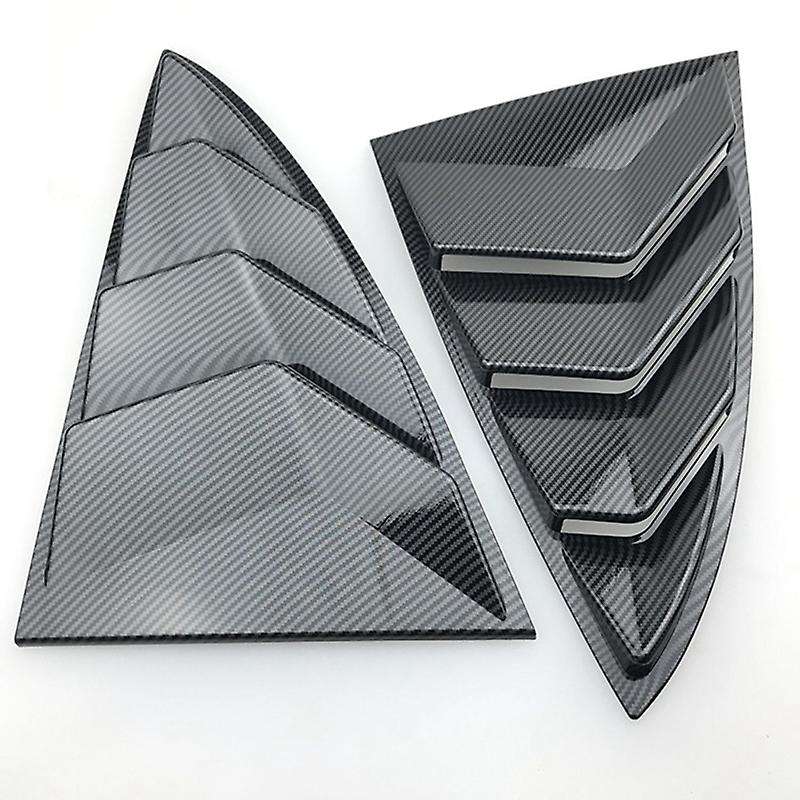 for ABS Rear Window Blinds Decorative Patch Exterior-Carbon Fiber Pattern