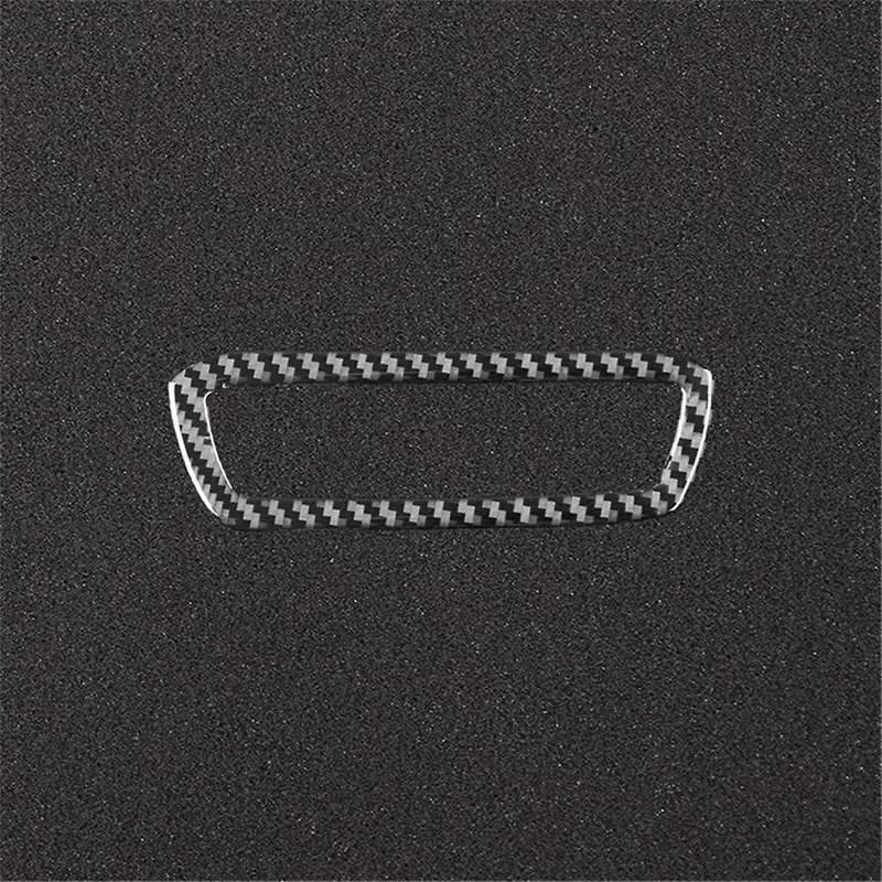 for A90 2019-2023 Soft Carbon Fiber Headlight Switch Cover Trim Frame Interior Accessories
