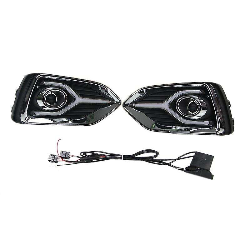 for Accent 2018-2019 DRL Daytime Running Fog Light with Turn Signal Lamp
