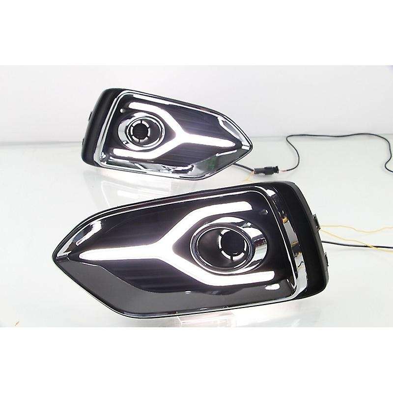 for Accent 2018-2019 DRL Daytime Running Fog Light with Turn Signal Lamp