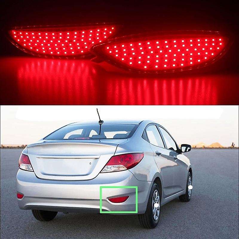 for Accent// 2008-2015 Rear Bumper Brake Light Led Warning Tail Light Stop Light