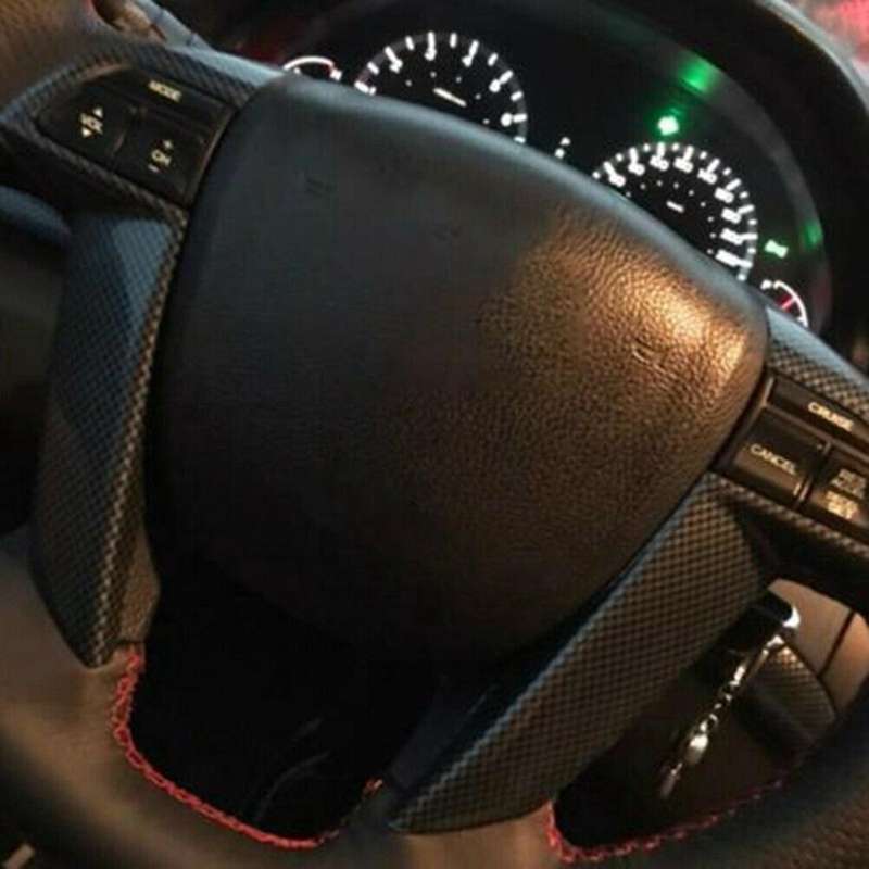 for Accord 2008-2012 Carbon Fiber Style Steering Wheel Cover Trim Interior
