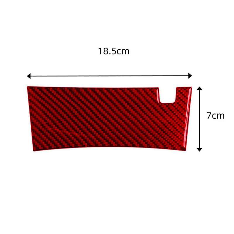 for Accord 2013-17 Red Carbon Fiber Central Armrest Lower Panel Cover Trim