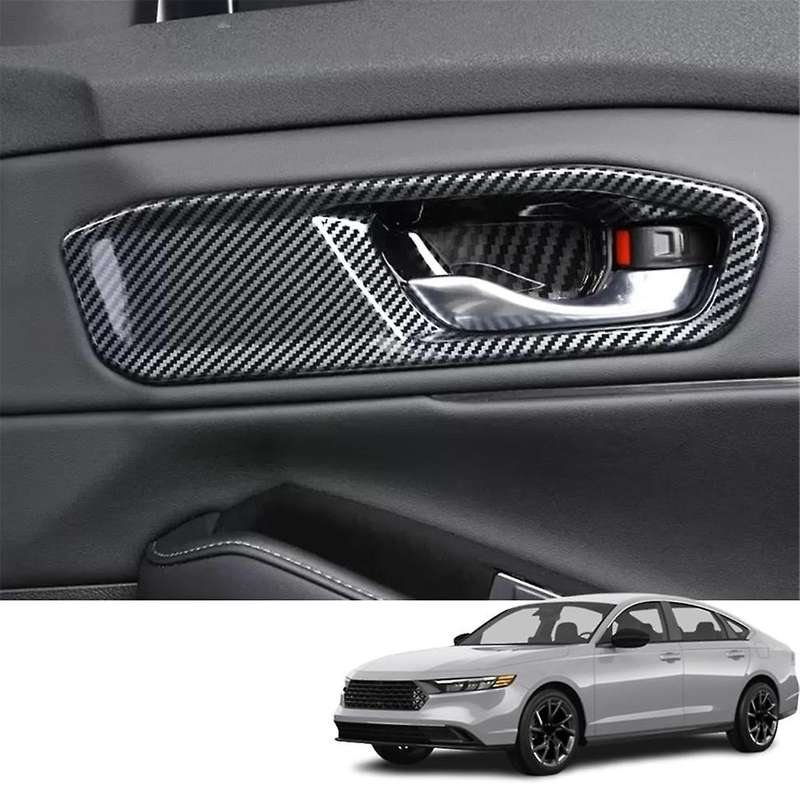 for Accord 2023 2024 11th Car Inner Side Door Handle Bowl Cover Trim Interior Accessorie (abs Carbon