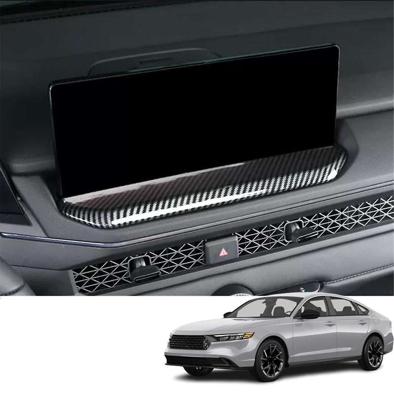 for Accord 2023 2024 11Th Car Dashboard GPS Navigation Panel Cover Trim Interior Accessorie (ABS Car