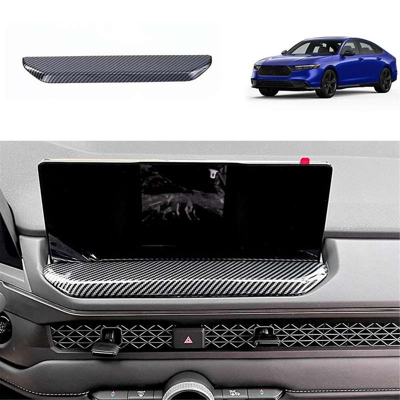 for Accord 2023 2024 11Th Car Dashboard GPS Navigation Panel Cover Trim Interior Accessorie (ABS Car