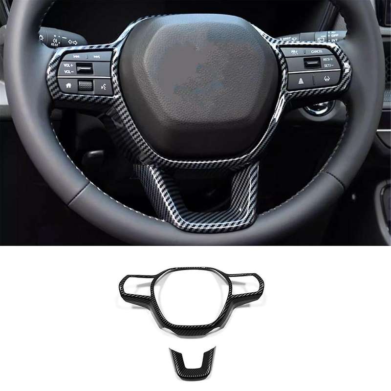 for Accord 2023 2024 11th Gen Car Steering Wheel Cover Frame Molding Trim Interior Accessories Abs C