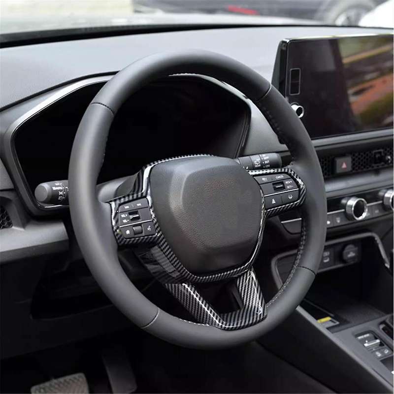 for Accord 2023 2024 11th Gen Car Steering Wheel Cover Frame Molding Trim Interior Accessories Abs C