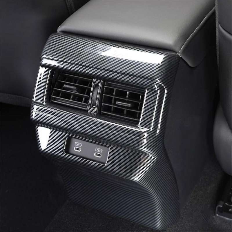 for Accord 2023 2024 11th Car Rear Air Conditioning Outlet Cover Trim Interior Accessorie (abs Carbo