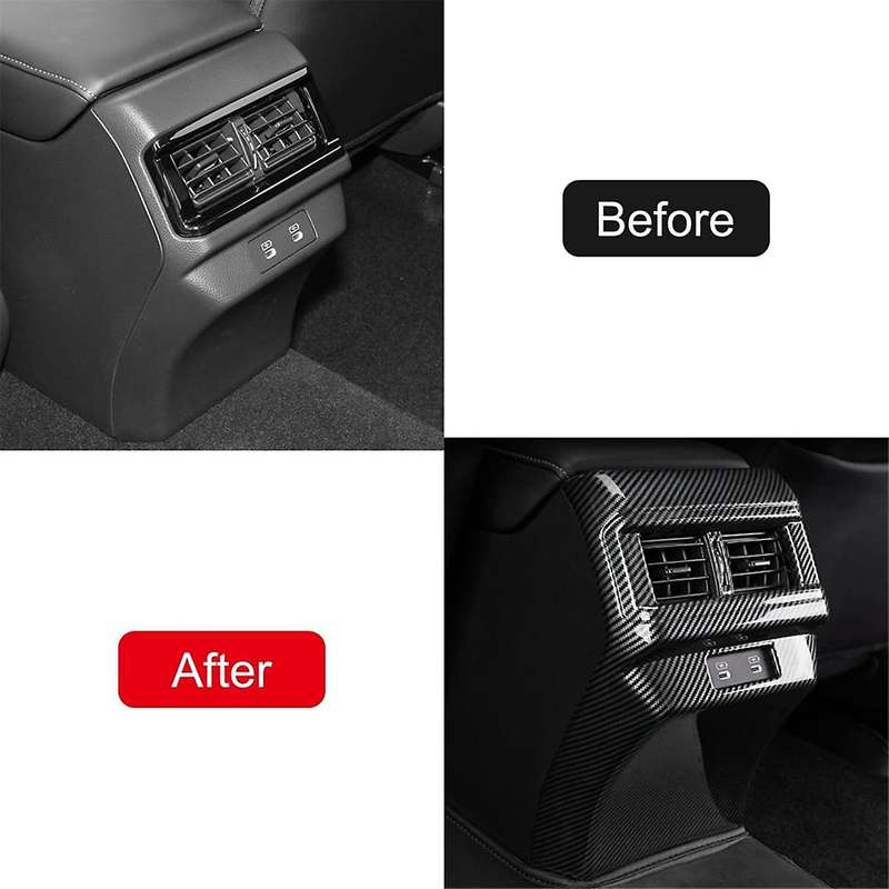 for Accord 2023 2024 11th Car Rear Air Conditioning Outlet Cover Trim Interior Accessorie (abs Carbo