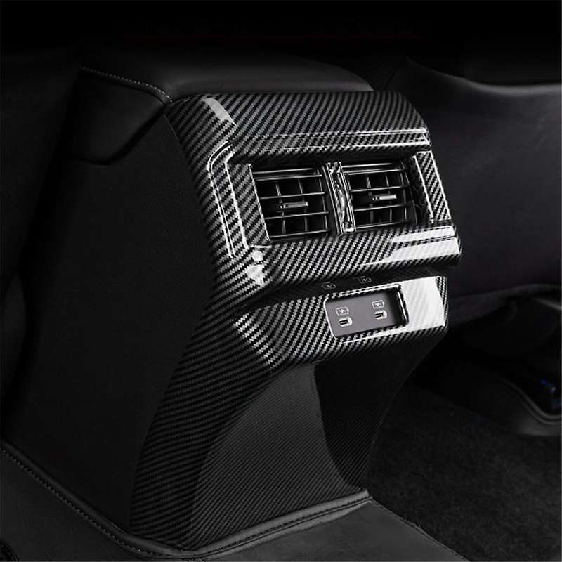 for Accord 2023 2024 11th Car Rear Air Conditioning Outlet Cover Trim Interior Accessorie (abs Carbo