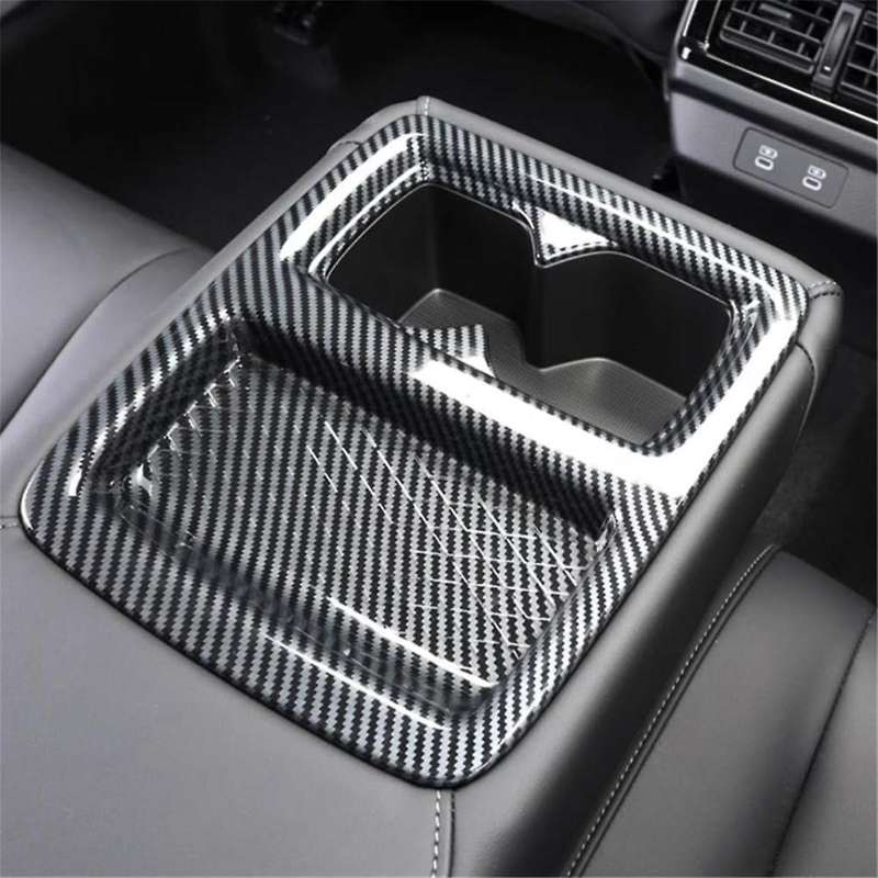 for Accord 2023 2024 11th Gen Car Rear Water Cup Holder Cover Trim Interior Accessories Abs Carbon F