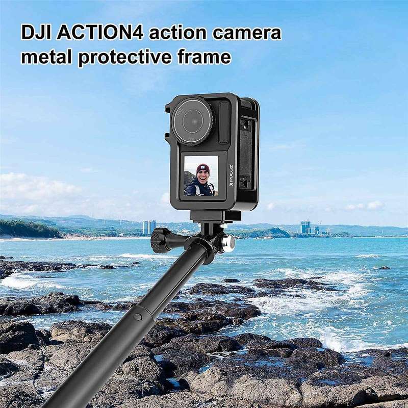 for Action 4 / 3 Metal Protective Bezel Rabbit Cage Multifunctional Convenient Adapter Bezel