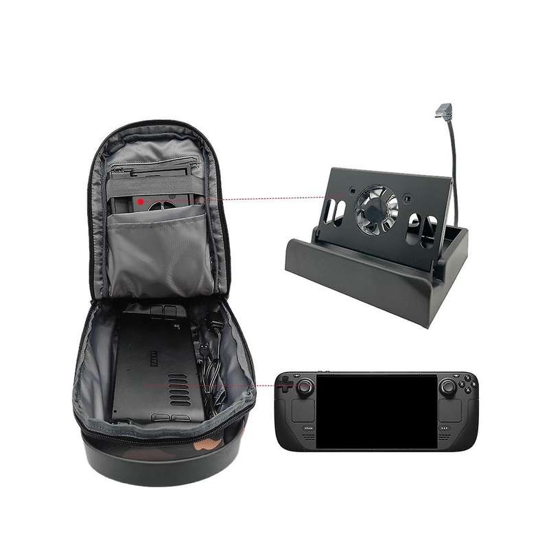 for Ally Game Console Travel Luggage Shockproof Protection Storage Bag with Anti-theft Lock Zipper H