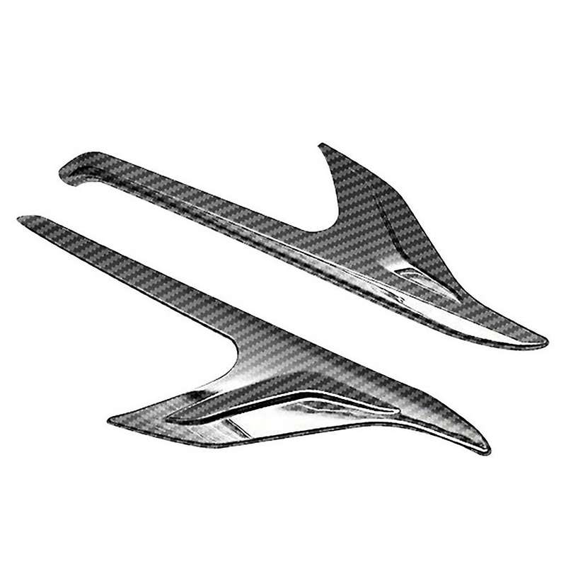 for Alphard 2015-2020 ABS Carbon Fiber Front Headlight Lamp Cover Garnish Strip Eyebrow Cover Trim