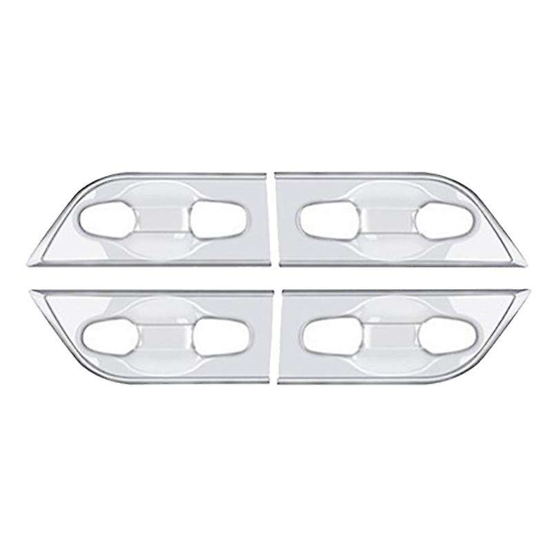 for Alphard 2015-2020 Silver External Door Handle Bowl Cover Cup Cavity Trim Insert Molding Garnish