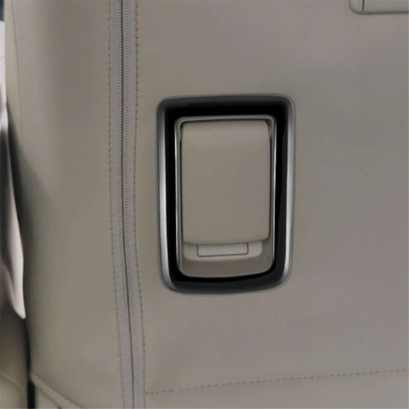 for Alphard 40 Series 2023+ Car Gloss Black Second Row Seat Slide Rail Adjustment Trim Frame