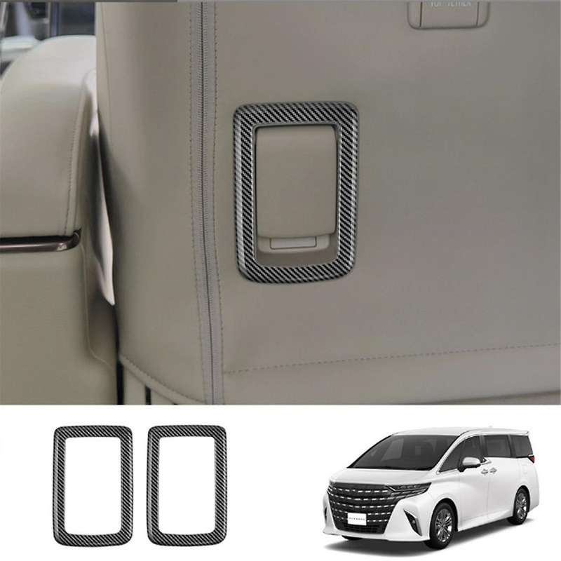 for Alphard 40 Series 2023+ Car Carbon Fiber Second Row Seat Slide Rail Adjustment Trim Frame