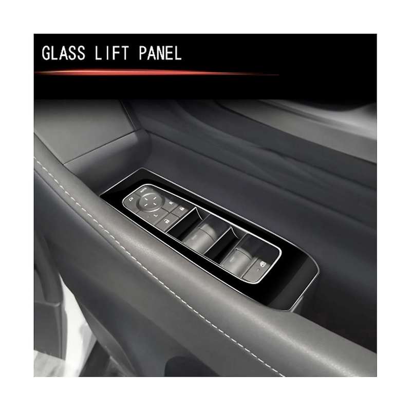 for Alphard 40 Series 2023+ Bright Black Door Armest Window Lift Switch Cover Glass Control Cover RH