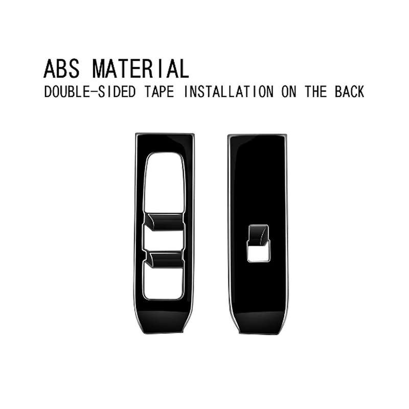 for Alphard 40 Series 2023+ Bright Black Door Armest Window Lift Switch Cover Glass Control Cover RH