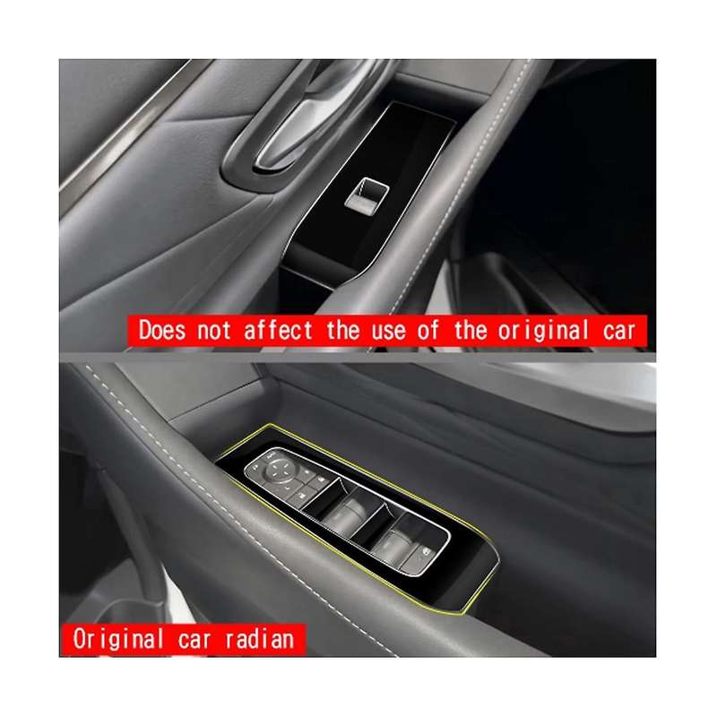 for Alphard 40 Series 2023+ Bright Black Door Armest Window Lift Switch Cover Glass Control Cover RH