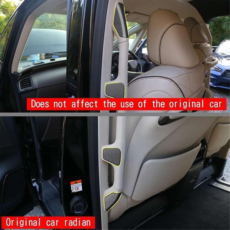 for Alphard 40 Series 2023+ Car Carbon Fiber Middle Door Armrest Decorative Patch Car Interior Acces