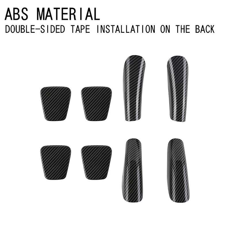 for Alphard 40 Series 2023+ Car Carbon Fiber Middle Door Armrest Decorative Patch Car Interior Acces