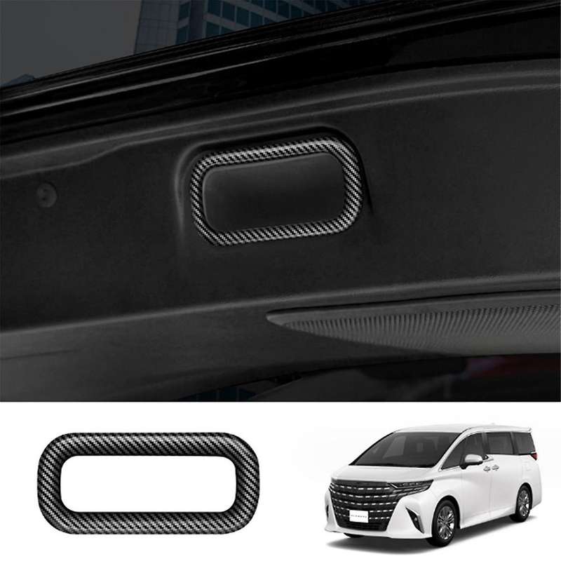 for Alphard 40 Series 2023+ Car Carbon Fiber Handle Trim and Switch Trim Frame Car Accessories