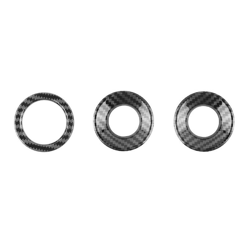 for ALPHARD 40 Series 2023+ Carbon Fiber Engine Start Stop Button Cover and Central Control Knob Tri