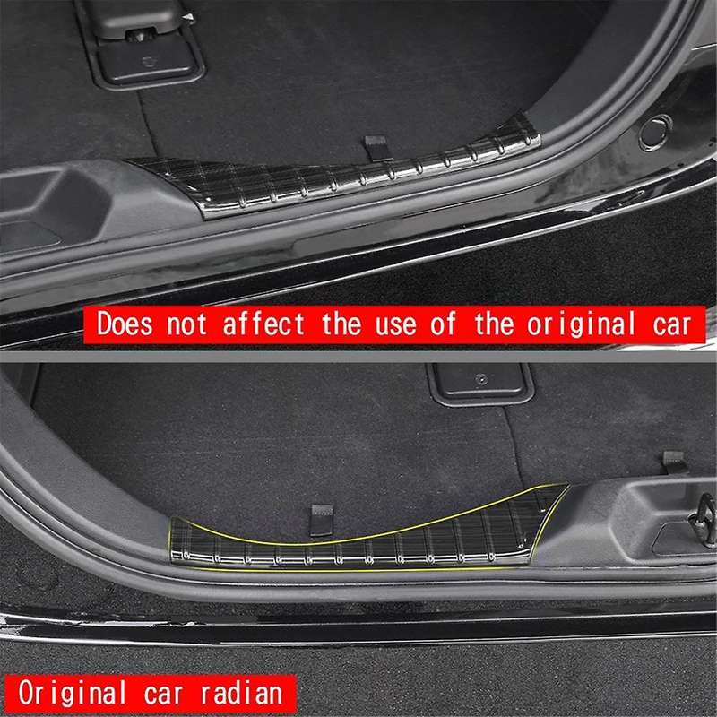 for Alphard 40 Series 2023+ Car Rear Guards Stainless Steel Trunk Sill Plate Protector Guard Covers