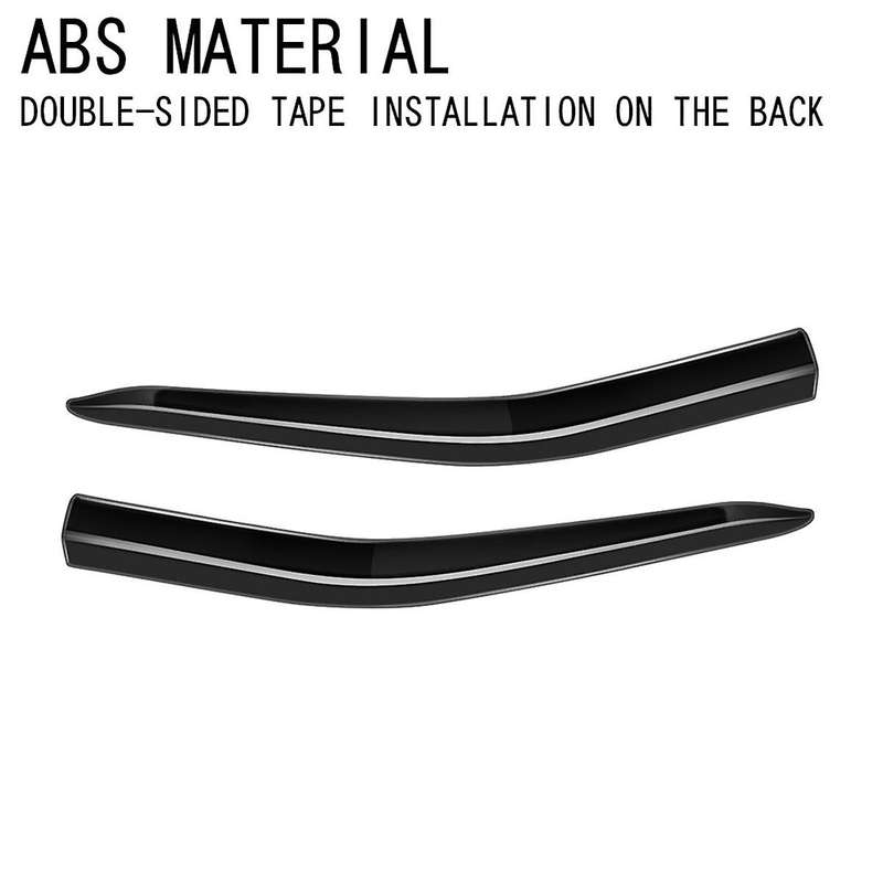 for Alphard 40 Series 2023+ Front Bumper Lip Angle Diffuser Splitter Spoiler Protector Gloss Black
