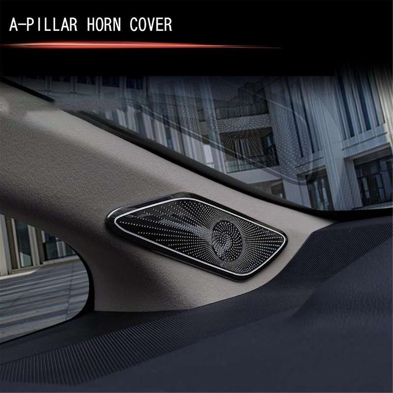 for Alphard 40 Series 2023+ Front a Pillar Triangle Audio Stereo Speaker Trim Cover Car Accessories