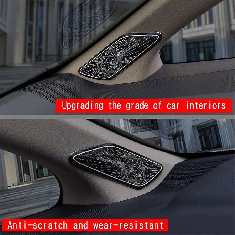 for Alphard 40 Series 2023+ Front a Pillar Triangle Audio Stereo Speaker Trim Cover Car Accessories