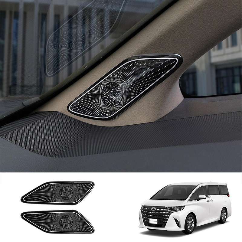 for Alphard 40 Series 2023+ Front a Pillar Triangle Audio Stereo Speaker Trim Cover Car Accessories