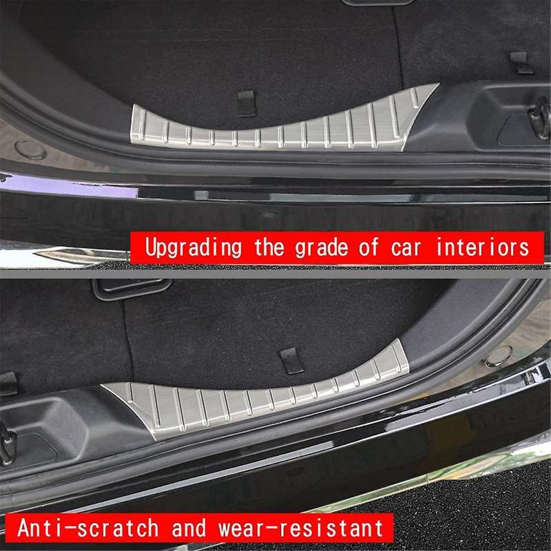 for Alphard 40 Series 2023+ Car Rear Guards Stainless Steel Trunk Sill Plate Protector Guard Covers