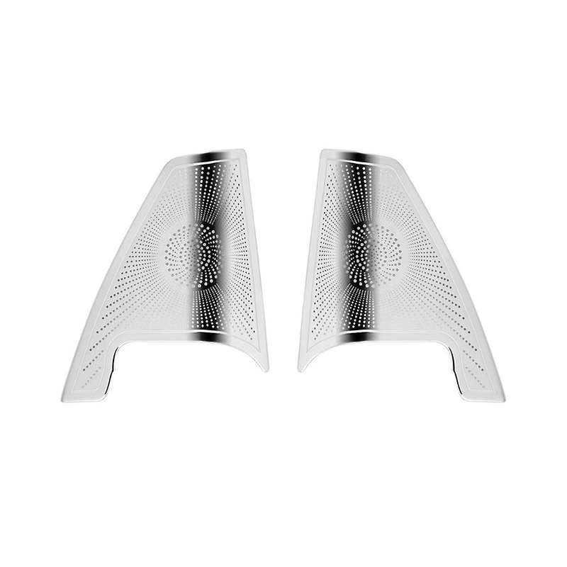for Alphard 40 Series 2023+ Stainless Steel Front Pillar Speaker Cover Interior Accessories