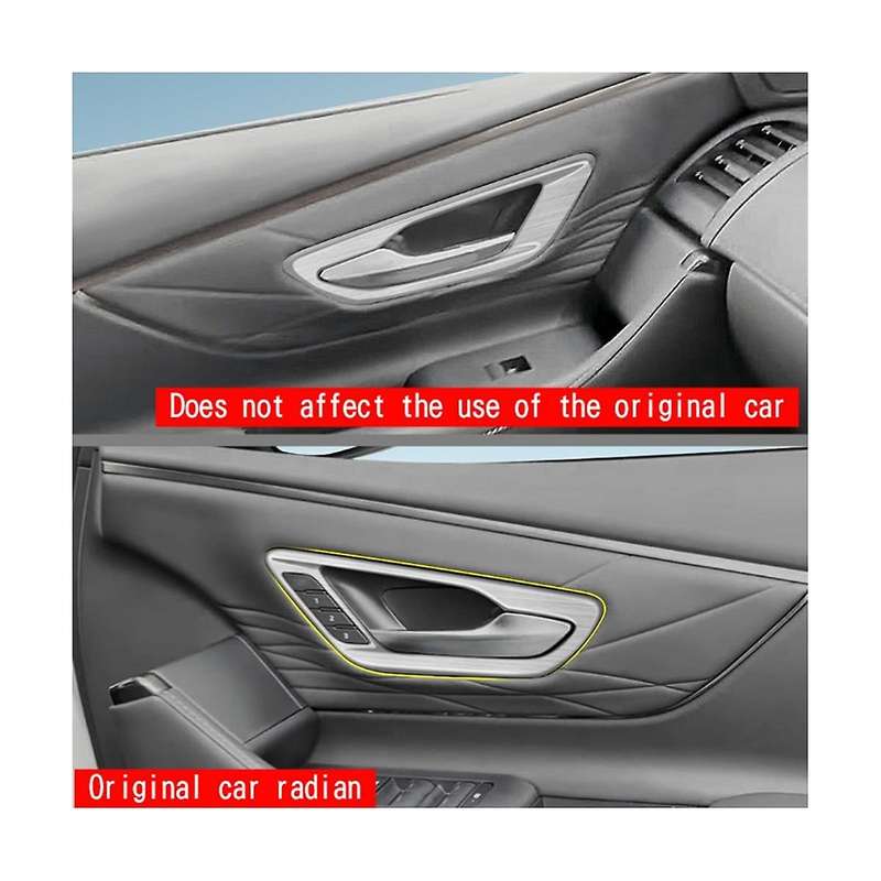 for Alphard 40 Series 2023+ Inner Door Bowl Panel Inside Handle Protector Cover Interior Accessories