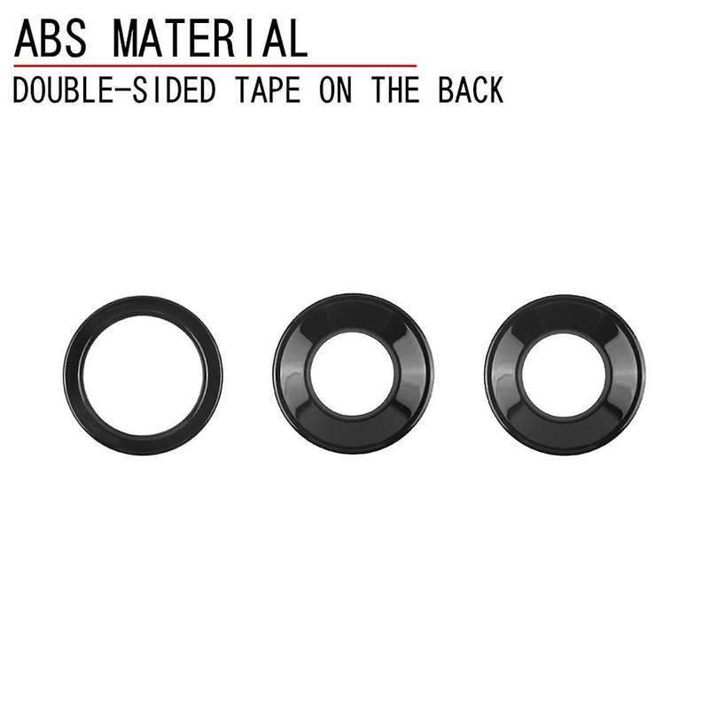for ALPHARD 40 Series 2023+ Gloss Black Engine Start Stop Button Cover and Central Control Knob Trim