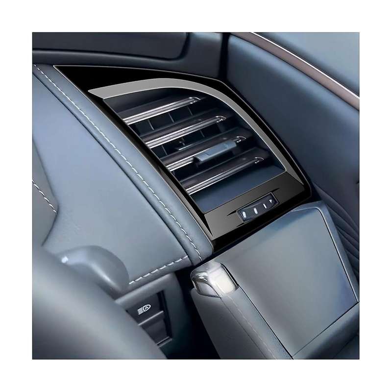 for Alphard 40 Series 2023+ RHD Bright Black Dashboard Air Condition Vent Outlet Cover Trim Frame St