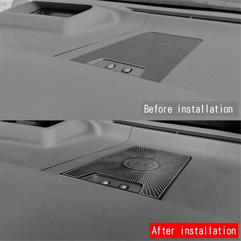 for Alphard 40 Series 2023+ Stainless Steel Dashboard Loudspeaker Cover Interior Trim Accessories