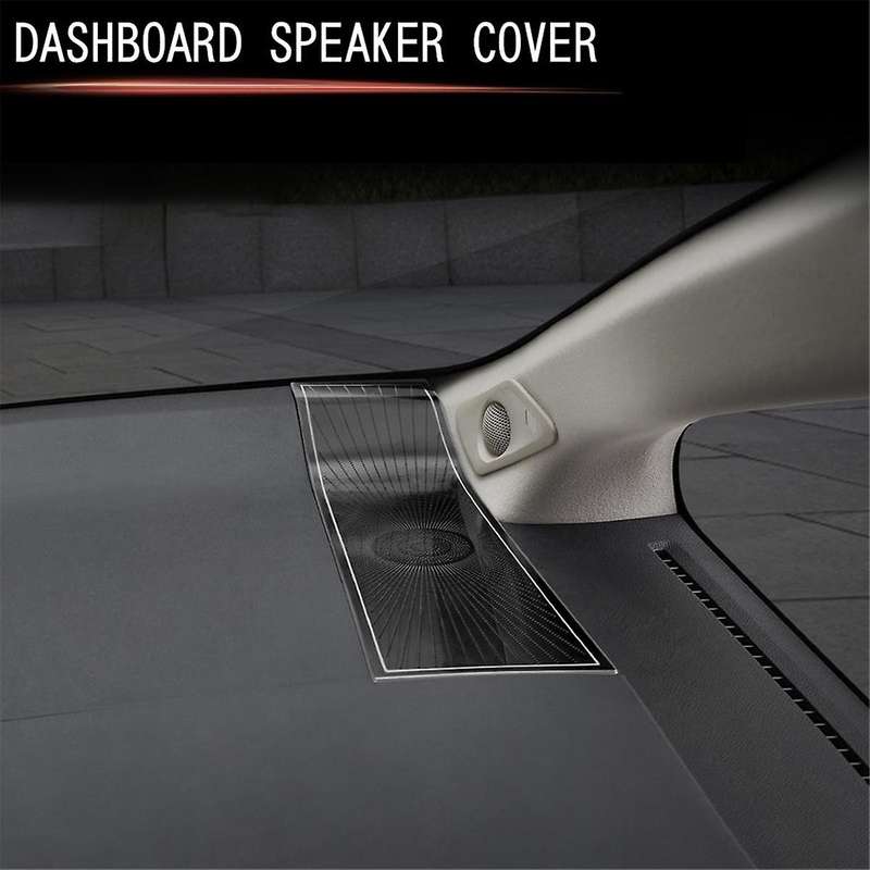 for Alphard 40 Series 2023+ Stainless Steel Dashboard Loudspeaker Cover Interior Trim Accessories